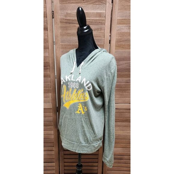 Oakland 1968 Athletics A's Large L Long-Sleeve Hooded Shirt Womens Champion MLB - Picture 4 of 7